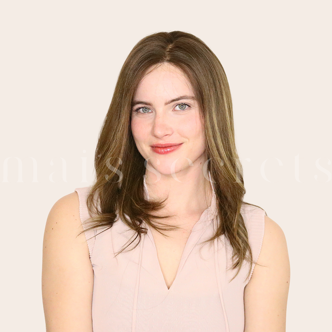 Agathe - Perruque cheveux mi-longs ombré balayage