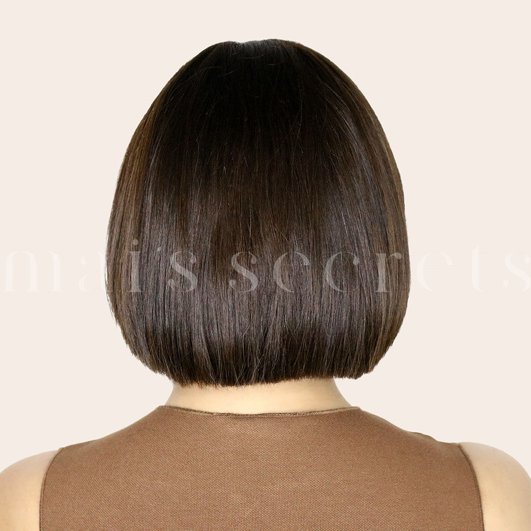 Carine - Perruque carré court cheveux naturels européens