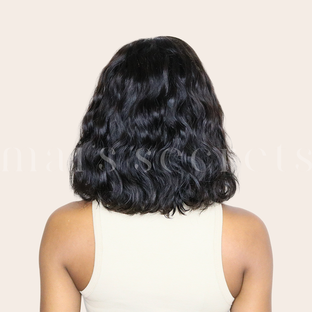 Eva - Perruque bob cheveux Premium ondulés