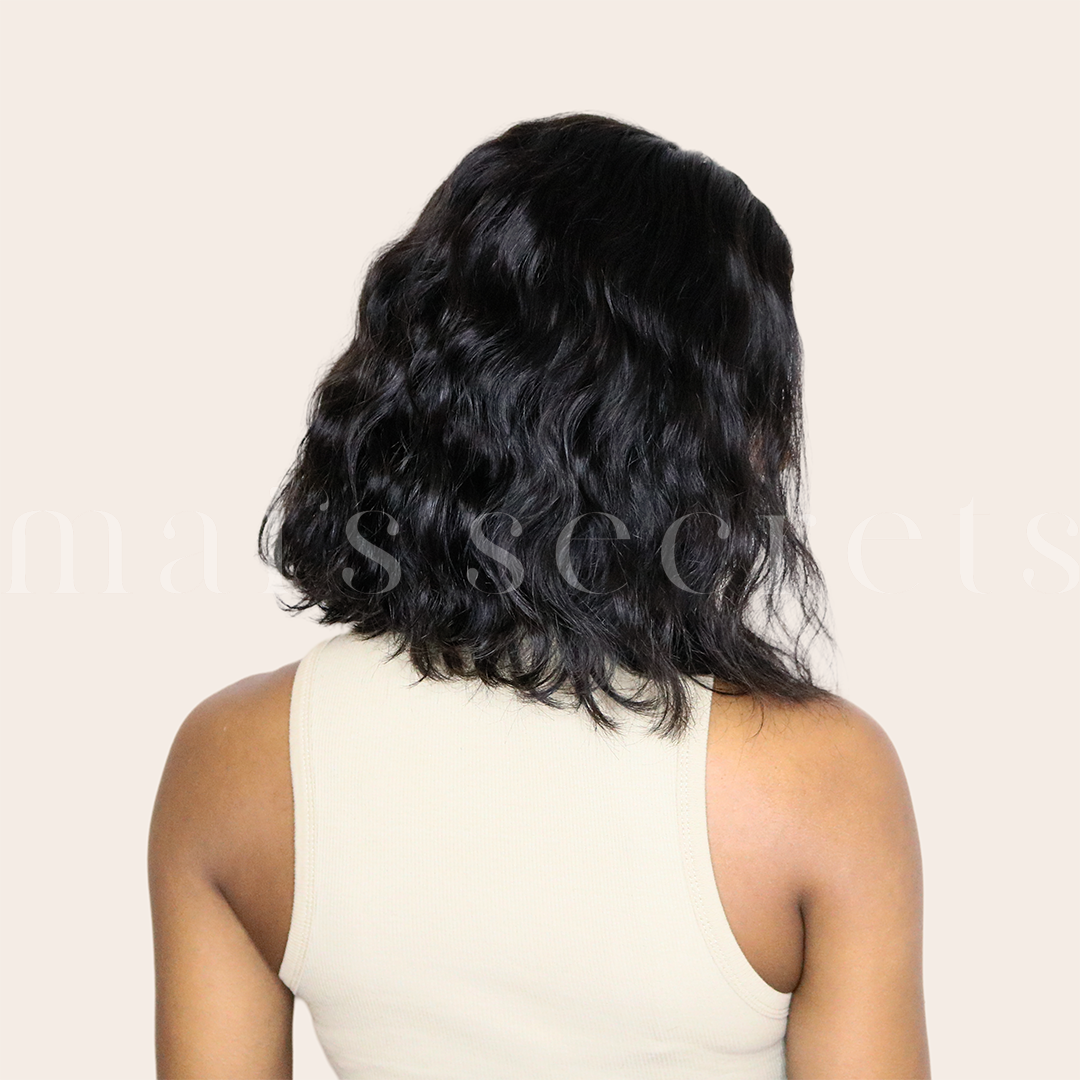 Eva - Perruque bob cheveux Premium ondulés