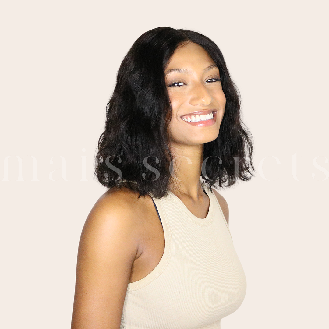 Eva - Perruque bob cheveux Premium ondulés