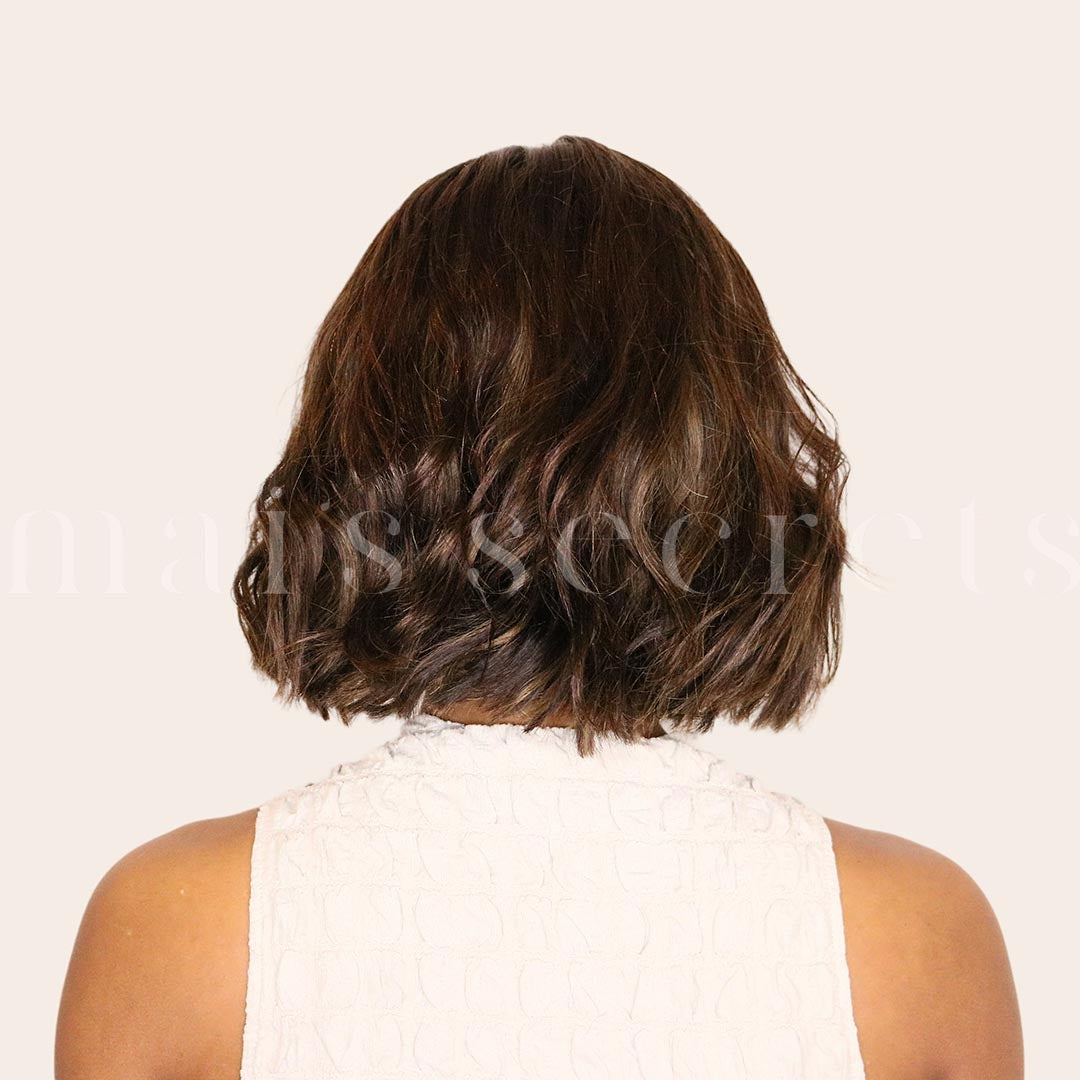 Prune - Perruque closure cheveux naturels courts
