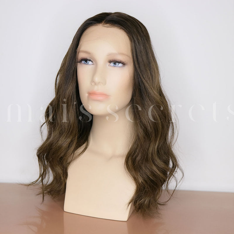 La perruque parfaite Adèle - lace wig sur mesure cheveux naturels ombré