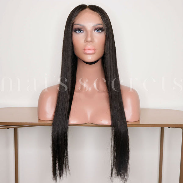 Naomi - Perruque lace frontal cheveux naturels 24 pouces