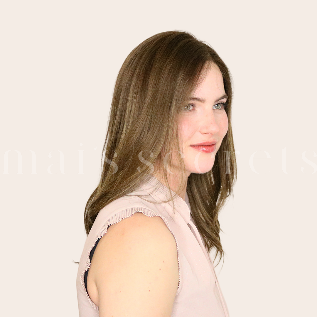 Agathe - Perruque cheveux mi-longs ombré balayage