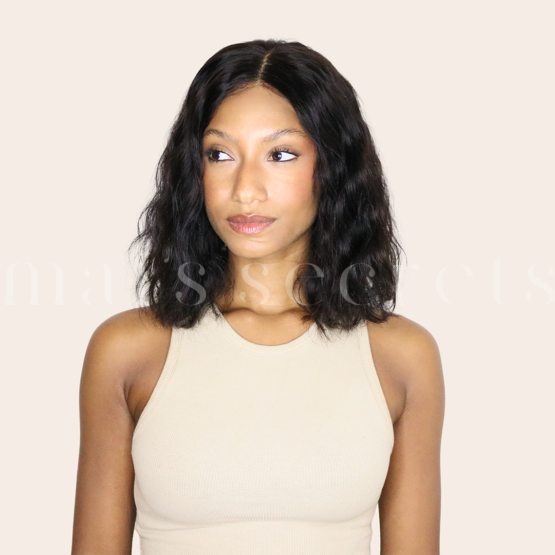 Eva - Perruque bob cheveux Premium ondulés