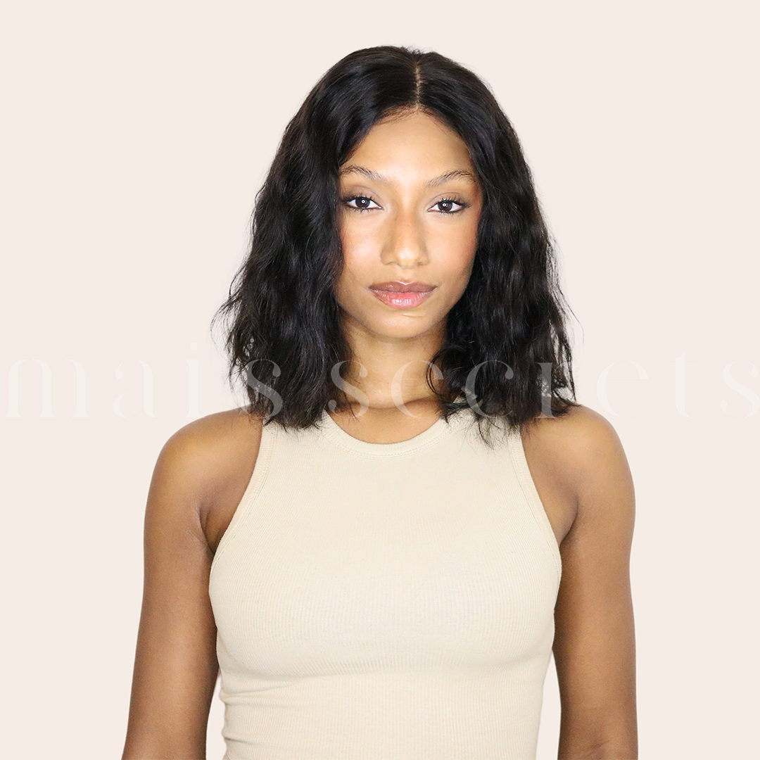 Eva - Perruque bob cheveux Premium ondulés