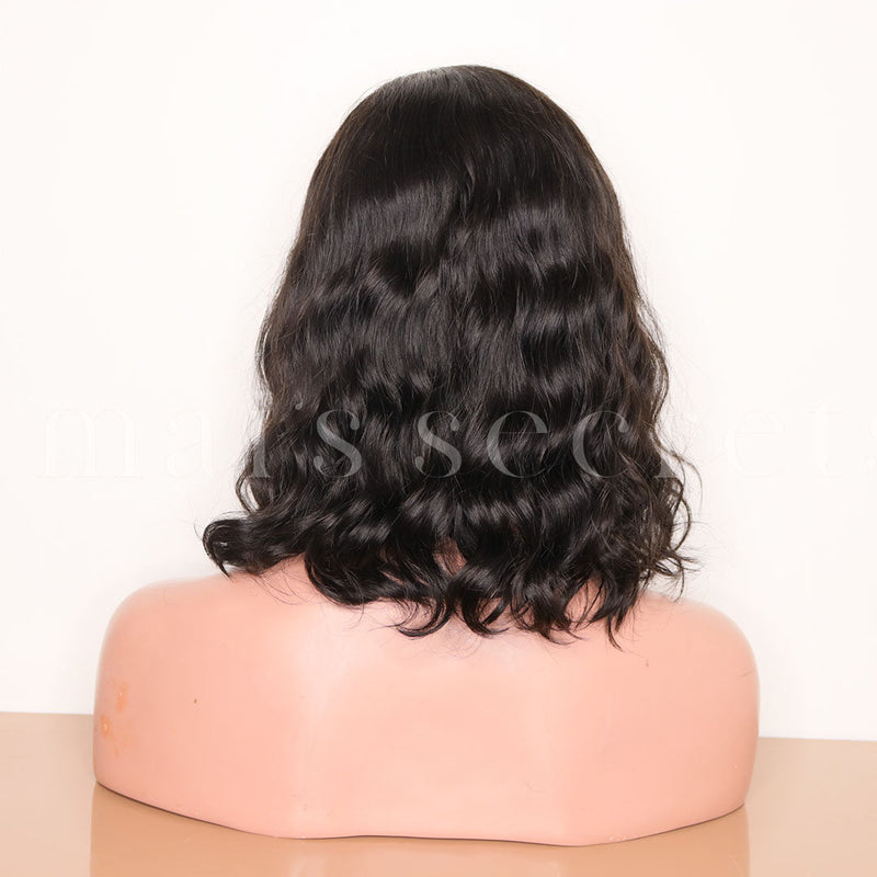 Kim - Perruque bob cheveux naturels ondulés