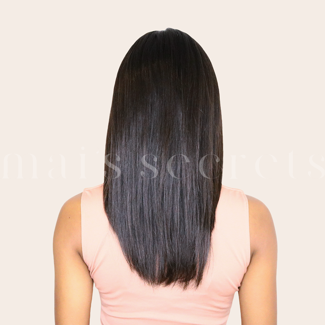 Olivia - Perruque lace top cheveux Deluxe mi-longs