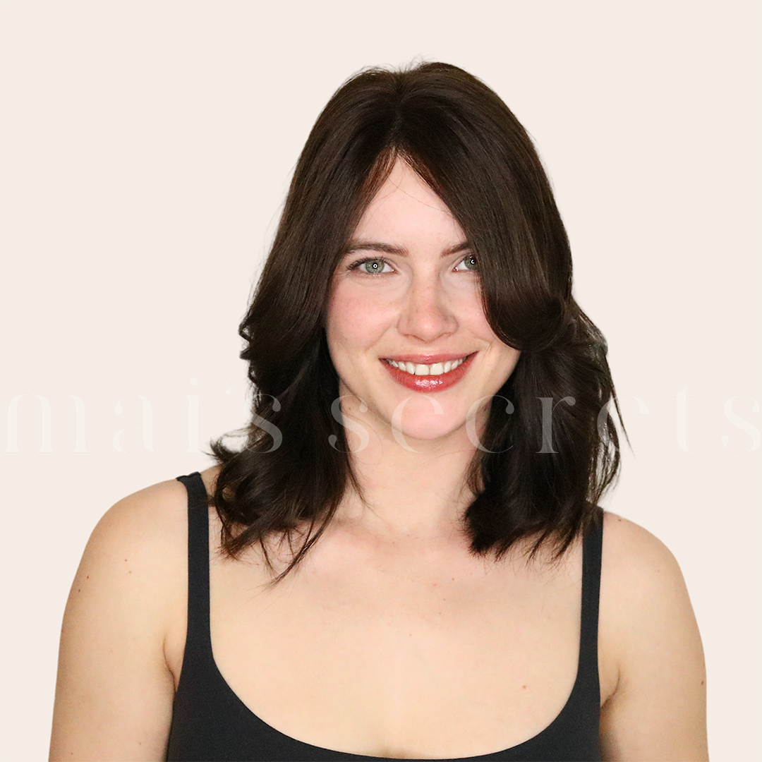 Manon - Perruque bob cheveux européens châtain