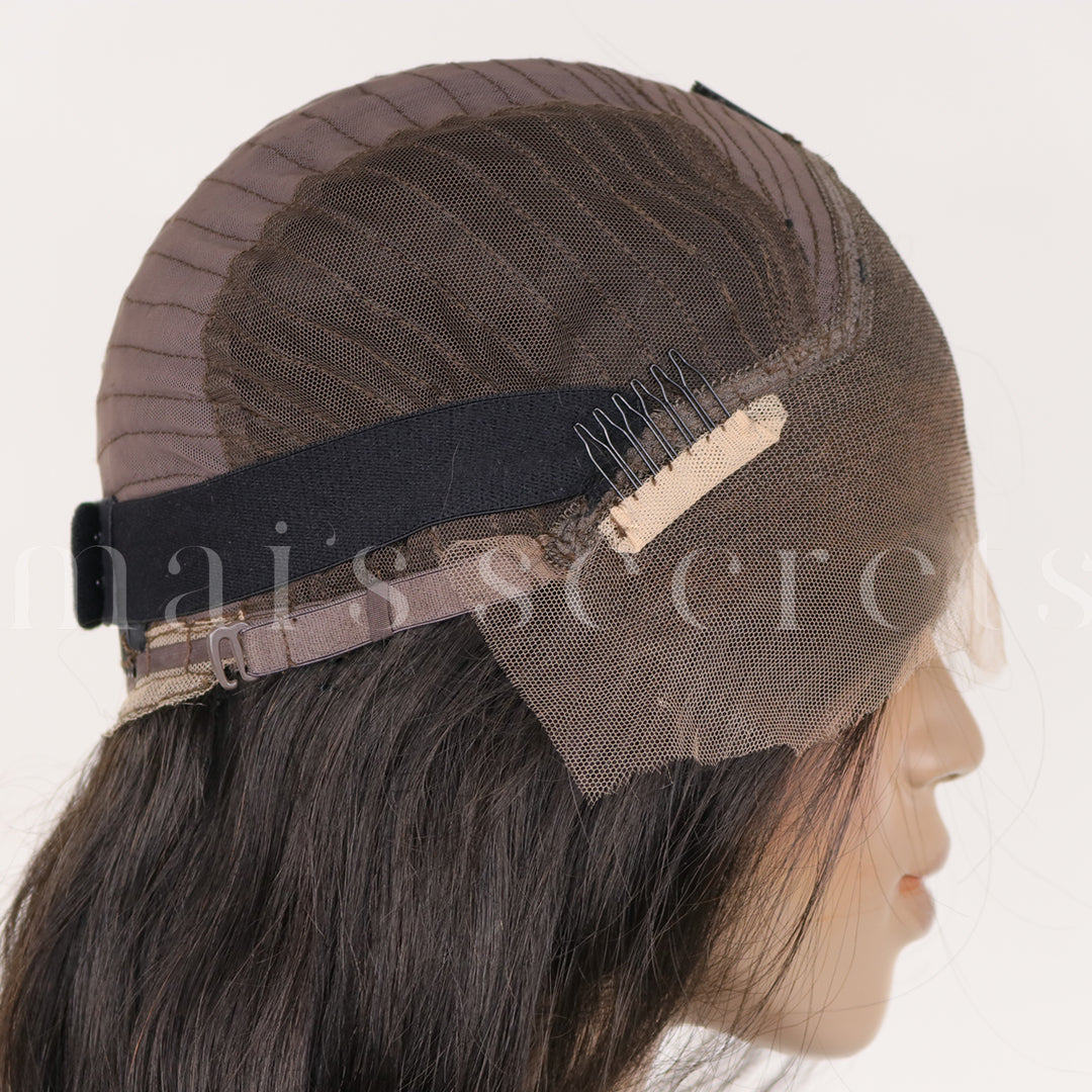 Jeanne - Perruque lace front cheveux mi-longs
