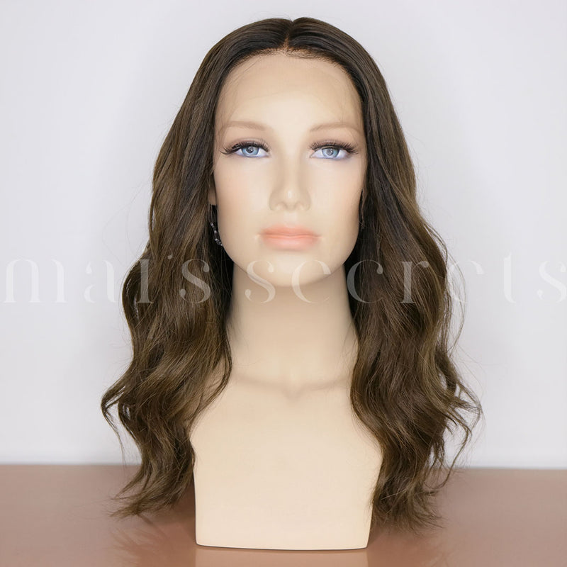 La perruque parfaite Adèle - lace wig sur mesure cheveux naturels ombré