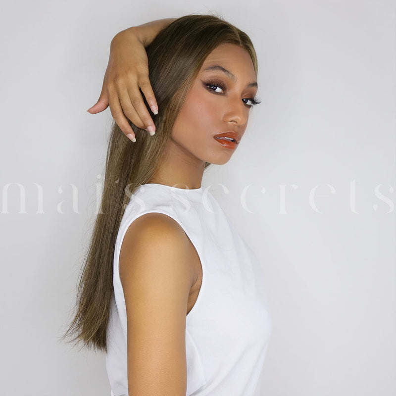 La perruque parfaite Ambre - lace wig silk top cheveux naturels 20 pouces
