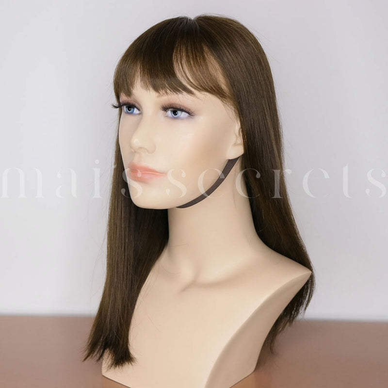 La perruque parfaite Claire - lace wig cheveux naturels châtain cendré